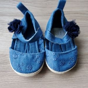 Denim baby girl sandals